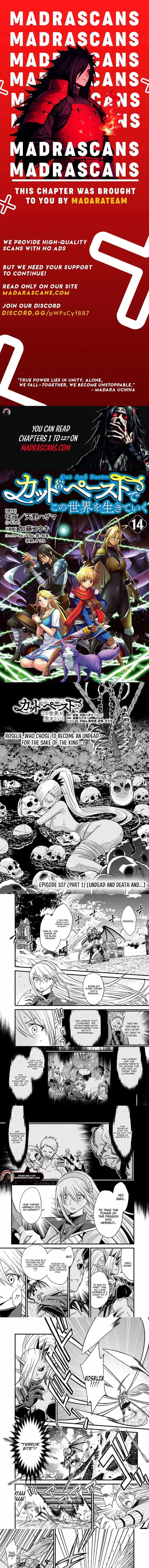 Living In This World With Cut & Paste Chapter 107.1 - Page 1