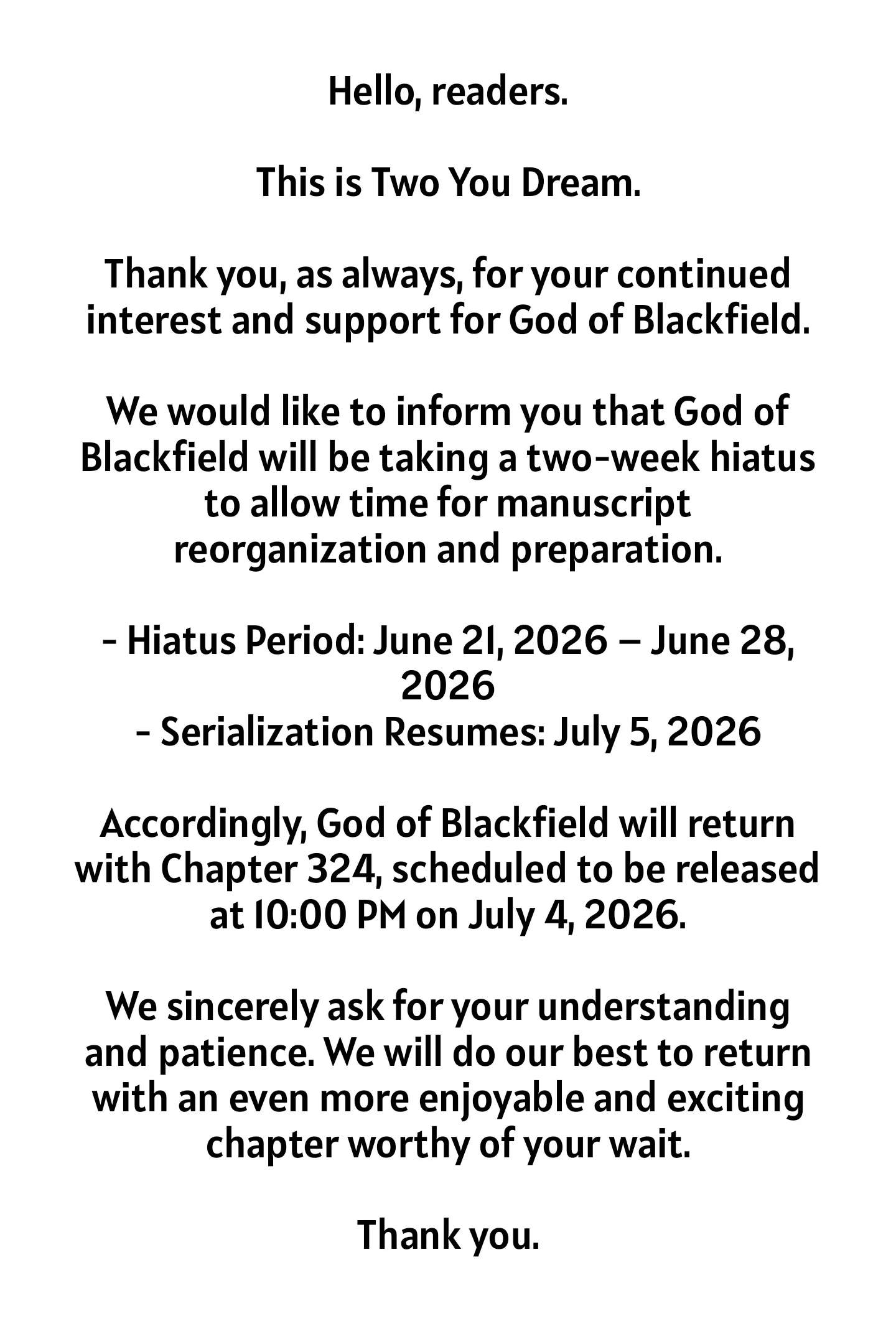 God of Blackfield Chapter 323.5 - Page 1